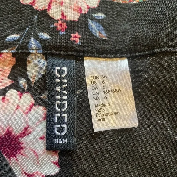 Divided Wrap Front Floral Maxi Skirt - Picture 5 of 7